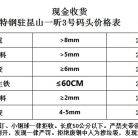 调价通知